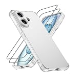 XINYEXIN Custodia per Vivo V60 Lite 5G con 2 Pezzi Pellicole Protettive in Vetro Temperato – Trasparente Cover Morbida in TPU con Angoli Airbag, Antiscivolo