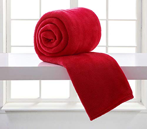 Manta Solteiro Microfibra Home Design Vermelho III - Corttex