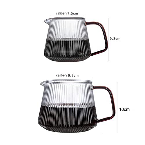 Cafetera de vidrio con pico vertical 350 ml miniatura 2