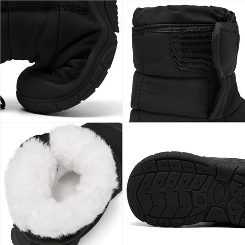 MORENDL Toddler Winter Snow Boots 0-4 Years Boy & Girl Warm Fur Walking Shoes Baby Booties2