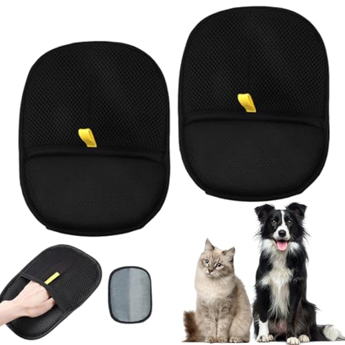 Lot de 2 Gants d'épilation des Poils d'animaux de Compagnie, pour enlever Les Poils d'animaux de Compagnie, pour enlever Les Poils d'animaux des vêtements, des Meubles et des sièges de