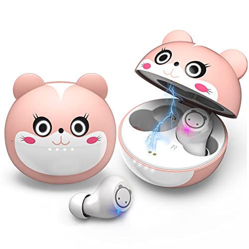Kids Earbuds Bluetooth Lightweight Foldable Wireless Headphones for Kids, Bulit in Mic, Touch Control, 85dB Safe Volume Limitted, Waterproof Earphones...