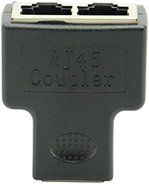 Goliton Cat6 RJ45 8P8C Plug for Dual Double RJ45 Splitter Network Ethernet Patch Cord Adapter