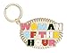 ban.do Cool Round Metal Keychain, Cute Encouraging Key Ring Accessory, Woman of the Hour