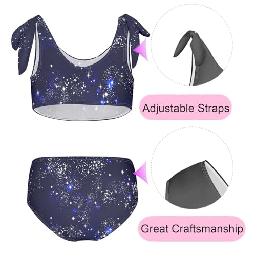 Image of CaTaKu Girls Swimsuit Two Piece Toddler Swimwear Kids Bathing Suits for Girls Bikini Set 3-12T