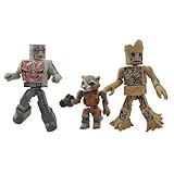 Marvel Minimates Guardians of the Galaxy 2 inch Figures - Drax and Groot with Racoon