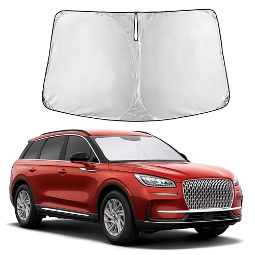 Image of Autovir Windshield Sun Shade Fit for 2020-2024 2025 2026 Lincoln Corsair Sunshade, Front Car Window Shades Sun Visor, Blocks UV Rays & Heat, Car Accessories