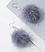 FXHHXFH Jewelry for Women, S925 Earrings Female Korean Art Diamond Girl Sweet Hairy Ball Cute Fashion Earringspink Jewelry