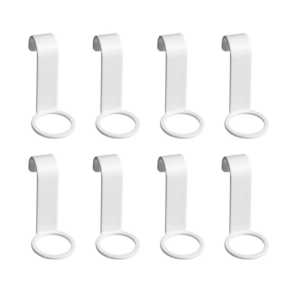 sodeber 8Pcs Shower Gel Bottle Rack Hook Soap Holder Hand Dispenser Shampoo