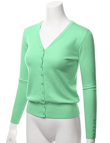 Image of LALABEE Women's V-Neck Long Sleeve Button Down Sweater Cardigan Soft Knit(S-XXL)