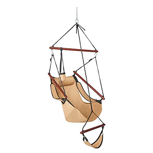 ONCLOUD Upgraded Unique Hammock Sky Chair, Air Deluxe Hanging Swing Seat with Rope