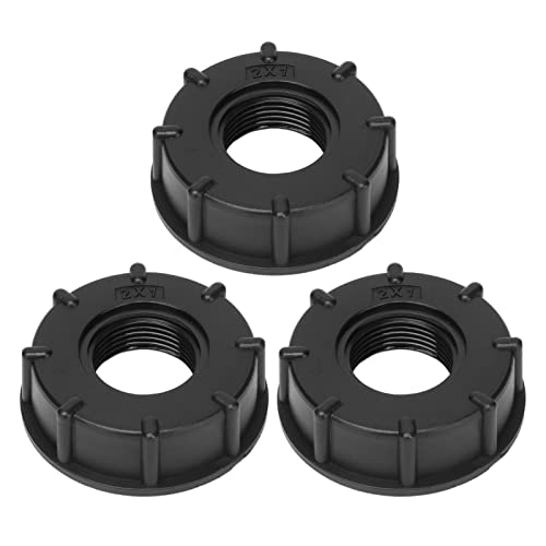 Coarse Thread Connectors, IBC Connector ABS Good Air Tightness Standard Sizes 60mm Inner Diameter for Liquid Control(G1)