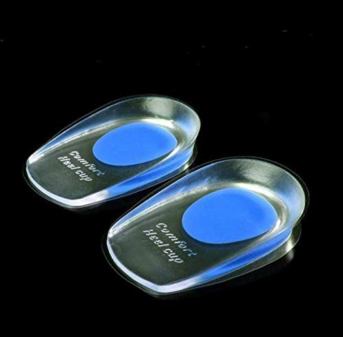 VivoFoot Gel Fersenschalen, Fersensporn Einlagen, Silikon Fersenpolster für Plantarfasziitis, Fersenkissen, Geleinlagen für Männer und Frauen (EU 39-44, 1 Paar) Cover