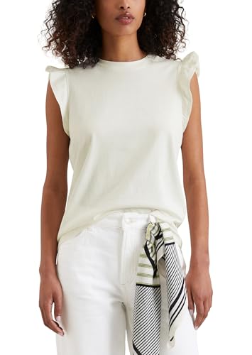 T-shirt regular fit femmes Marc O'Polo Denim blanc à volants L