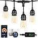 Produktbild Intelligente Außen LED Lichterkette - Smart Lichterkette Glühbirnen von App & Alexa Dimmbar &Timer Lichterkette für Aussen IP65 Wasserdicht Bruchsicher 15M 15 Bulbs Warmweiß für Innen und Außen