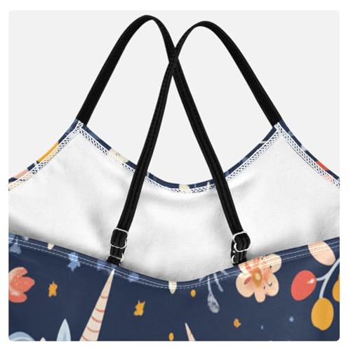 CaTaKu Girls One Piece Swimsuits Cute Unicorns Flowers Toddler Bathing Suit for Girls Kids Swimwear 3-10Y4