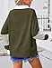 Zeagoo Fall Sweatshirts for Women Button Up Tops Henley V Neck Pullover Casual Comfy Shirts Outfits Clothes 2025 Army Green M