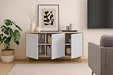 Dmora - Credenza Arvada, Buffet da cucina, Armadio di design da soggiorno, Madia moderna a...