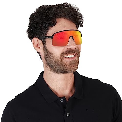 Image of Oakley Mens OO9463A Sutro Lite Low Bridge Fit Rectangular Sunglasses