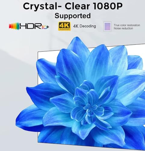 Image of TOPTRO M8 Android Projector for Home 4K Voice Remote Google Widevine L1 Cerified 7900 Lumens Premium Audio Bluetooth YouTube BuiltIn Apps WiFi Display 8K Decode Mini Projector Portable Projector