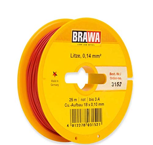 Brawa 3152 Litze 25m 0,14mm² ROT Cover