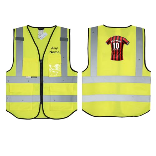 Gilet de sécurité haute visibilité pour fan de football au stade de Boscombe