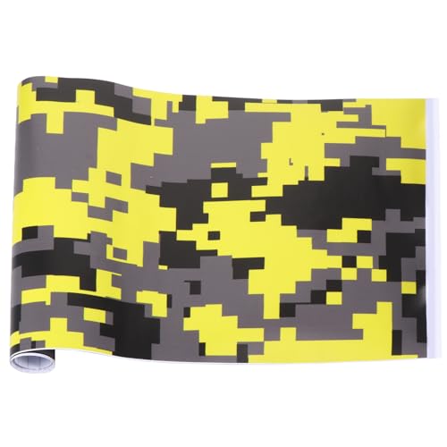 Vinilo Amarillo Camuflaje Grafiti de PVC para Personalizar tu Coche en Rutas Urbanas