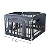 Pet-Playpen-Foldable-Gate-for-Dogs-Heavy-Plastic-Puppy-Exercise-Pen-with-Door-Portable-Indoor-Outdoor-Small-Pets-Fence-Puppies-Folding-Cage-6-Panels-Medium-Animals-House-Supplies Heavy Plastic Puppy Exercise Pen with Door