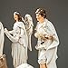 Glitzhome 12Pcs Ivory Resin Nativity Figurines Set Christmas Nativity Sets Tabletop Scenes Ornaments Xmas Nativity Collectible Figurines Indoor Decor Miniatures Statues Figures10.00