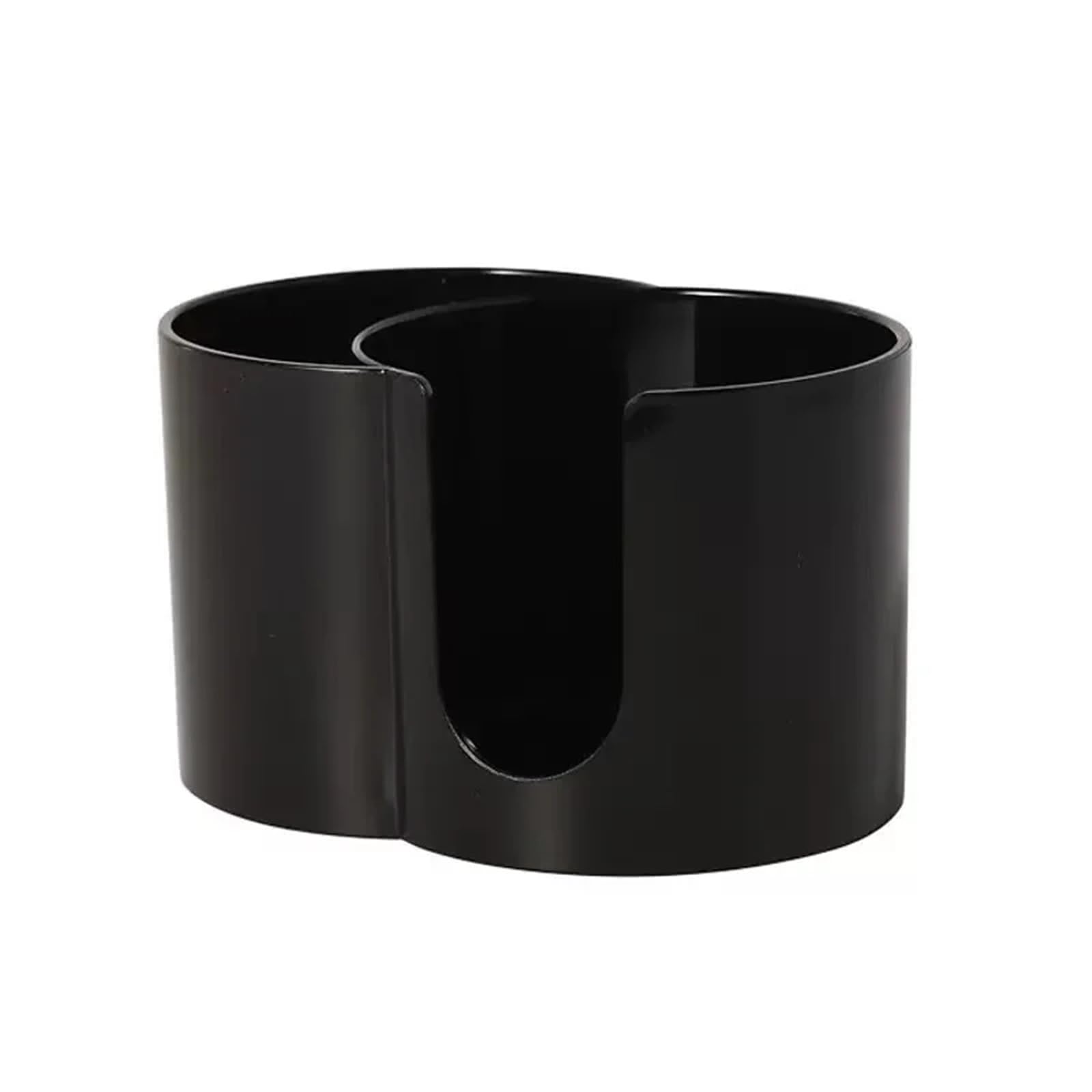Enmrfvkz Black Plastic 2-Section Cotton Pad And Q-Tip Holder