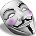 Produktbild Retoo Anonymous Maske, Halloween Maske, Grusel Maske, Game Master Mask, Guy Masken Hacker für Kostüm Cosplay Party Erwachsene Kinder, V für Vendetta Face Mask, Fancy Carnival Adult Accessories,