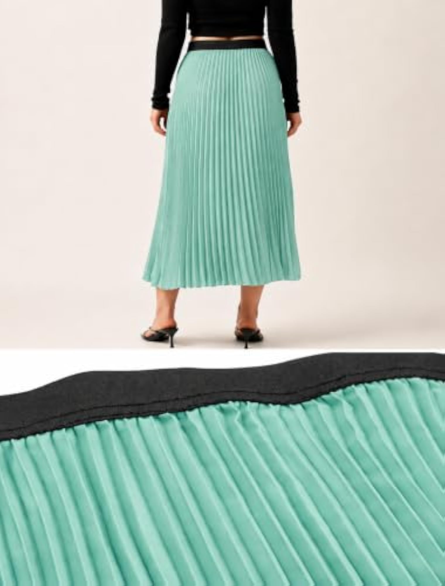 Abstract Printed A-Line Maxi Skirt for Casual Everyday Wear