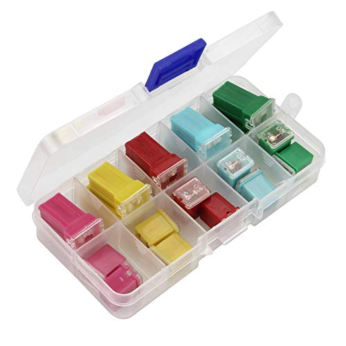 ZOOKOTO 20 pcs Automotive Combination LOW and TALL/STD Low Profile Jcase Fuse Assortment 20A 30A 40A 50A 60A Fit for Ford Chevy/GM Nissan and Toyota Pickup Trucks Cars and SUVs