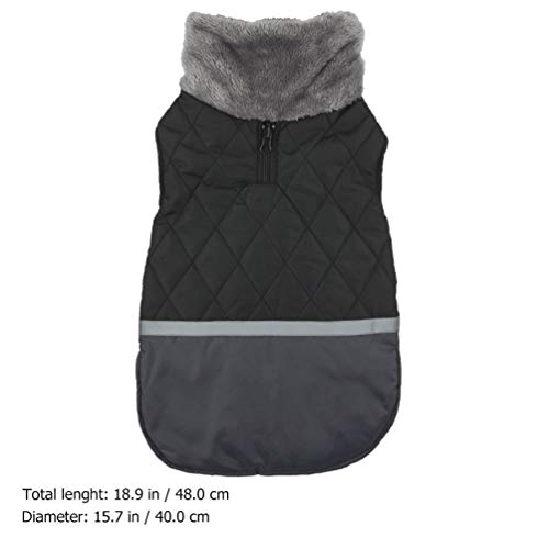 UKCOCO Colete Pet Traje PoliÃ©ster AlgodÃ£o Inverno Quente CÃ£o PulÃ´ver Roupas para Cachorrinho de