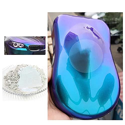Walbest 10g Car Chameleon Pigments Paint Powder for a Color Shift Paint Effect in Coatings, Color Shift Paint Pigment for Car Nail Paint & Coating DIY Purple Blue Green 3 Pcs