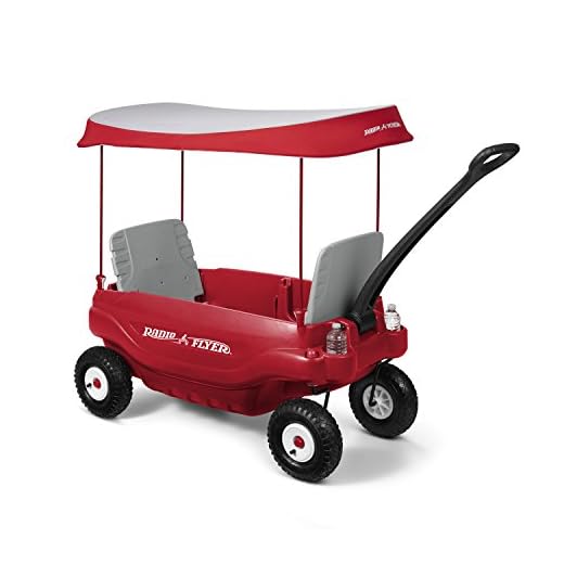 Radio Flyer Deluxe All-Terrain Family Wagon (Amazon Exclusive) (3106) , Red