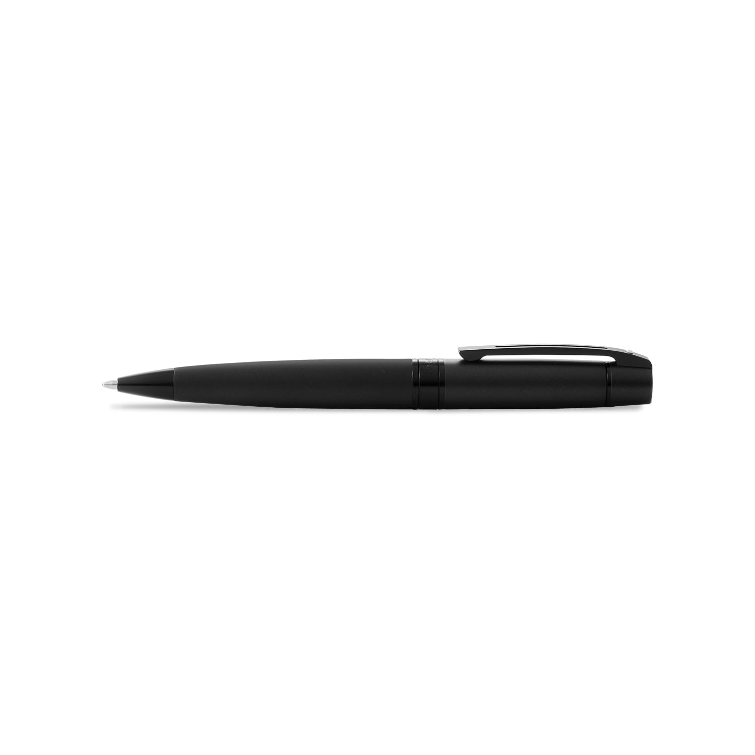 Sheaffer 300 E9343 - Bolígrafo Lacado Mate Con Bordes Negros Pulidos, Negro