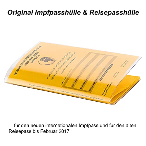 Miniatura 5 de 2 Fundas Para Cartilla De Vacunación Internacional 2021, Funda Protectora Resistente Para El Libro De Vacunación, Transparente, Impfass-2021