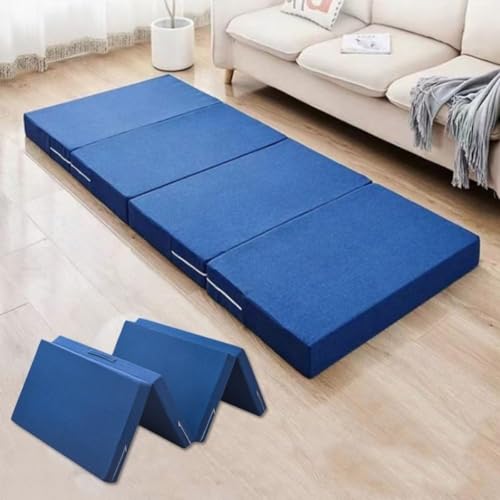 折りたたみ マットレス 高反発 防ダニ 抗菌 洗える カバー 体圧 分散 軽量 キャンプ ソファー パッド 昼寝 マット (a)