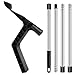 Gutter Cleaning Tools, Roof Gutter Cleaner with Extendable Telescopic Pole, Detachable Roofing Cleaning Scraper Tool for Cleaning Leaves and Debris from The Ground, Garden, Ditch, Villas, Townhouses