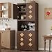 Garvee 72" Kitchen Hutch Storage Cabinet with Countertop $99.99