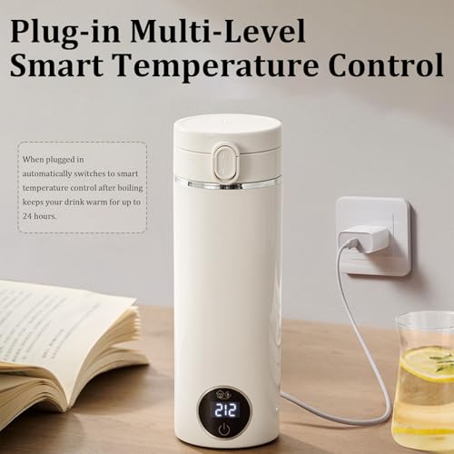 Tetera Eléctrica Portátil de Viaje 500ml con Cargador USB-C miniatura 4