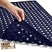Gorilla Grip Original Patented Bath, Shower, Tub Mat, 35x16, Washable, Antibacterial, BPA, Latex, Phthalate Free, Bathtub Mats with Drain Holes, Suction Cups, XL Size Bathroom Mats, Navy Opaque
