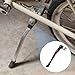 HARFINGTON Back Bike Kickstand Aluminium Adjustment Bicycle Center Mount Kick Stand Bikes Support Racks for 24-29 Inch Wheel with Tool, Black