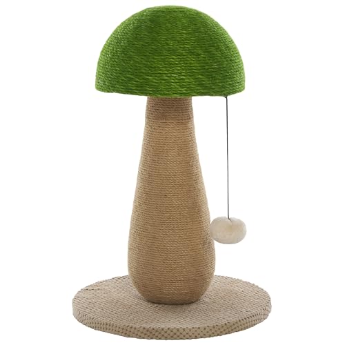 Rascador para gatos SAFAVIEH con juguete colgante de yute miniatura 1