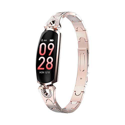 Fitness Tracker Waterproof Smart Watch with Heart Rate Monitor, Slim Activity Tracker Watch