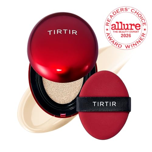 Image of [*Mini Size*] TIRTIR Mask Fit Red Cushion Foundation | Full coverage, Weightless, Skin fit, Satin Glow Finish, Korean Makeup BB Foundation, beauty, Tattoo cover up, Buildable (#13W Cream, 0.15 Fl Oz)