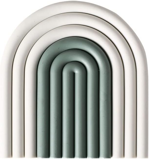 Home Insulation Pad Coaster Non-Slip Removable Rainbow Pan