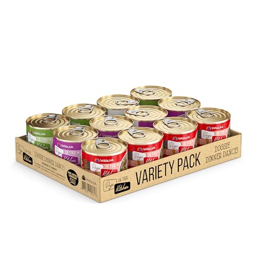 Weruva Dogs in the Kitchen Doggie Dinner Dance Variety Pack Wet Dog Food 10oz Cans pack of 12  Cucciolini Doodles Weruva dogs in the kitchen doggie dinner dance variety pack wet dog food 10oz cans pack of 12   cucciolini doodles