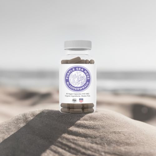 Purple Seamoss + Bladderwrack Seaweed Capsules - 2202mg Complete Nutrient Profile, Wildcrafted & Wildharvested, Made in the USA, Rich in Minerals, 60 ct - Image 6